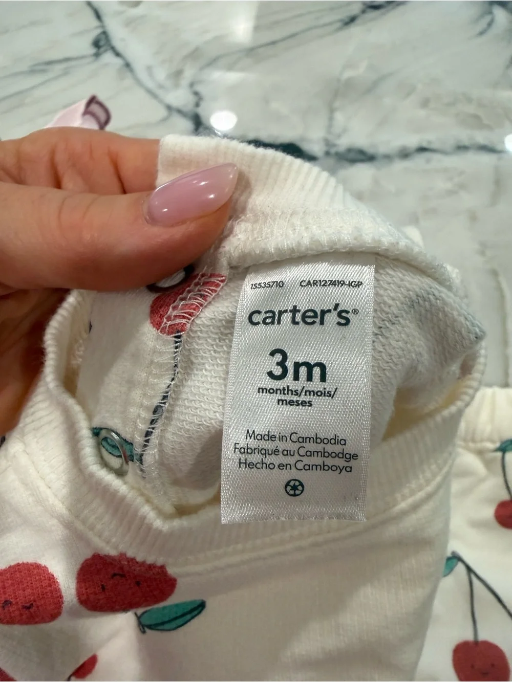 Carters adorable cream
